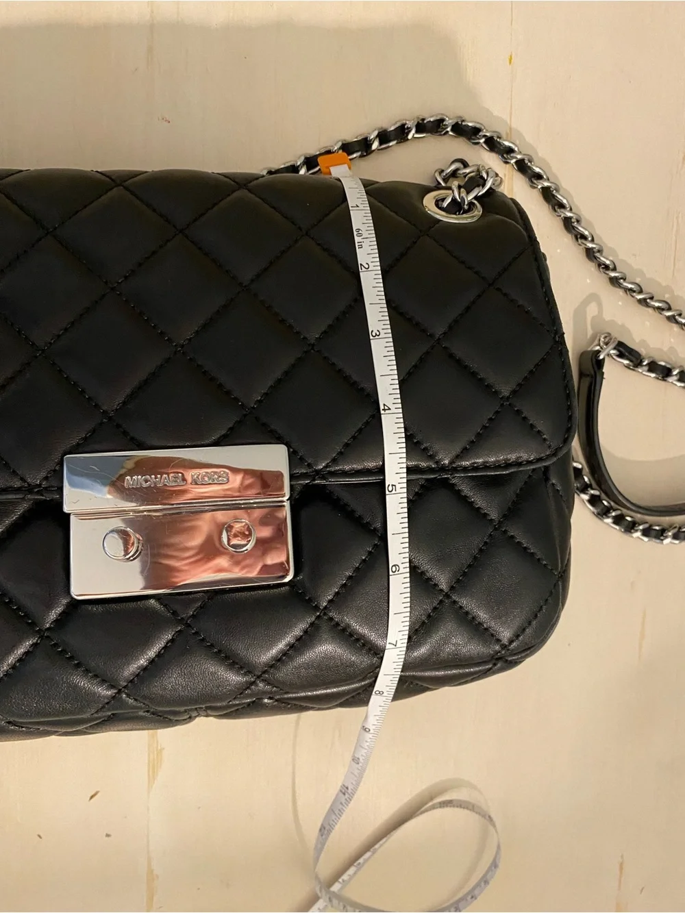 Michael Kors Black Quilted Sloane Handbag